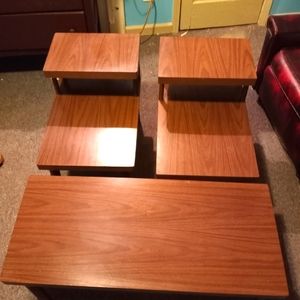 Mid century end table an coffee table set